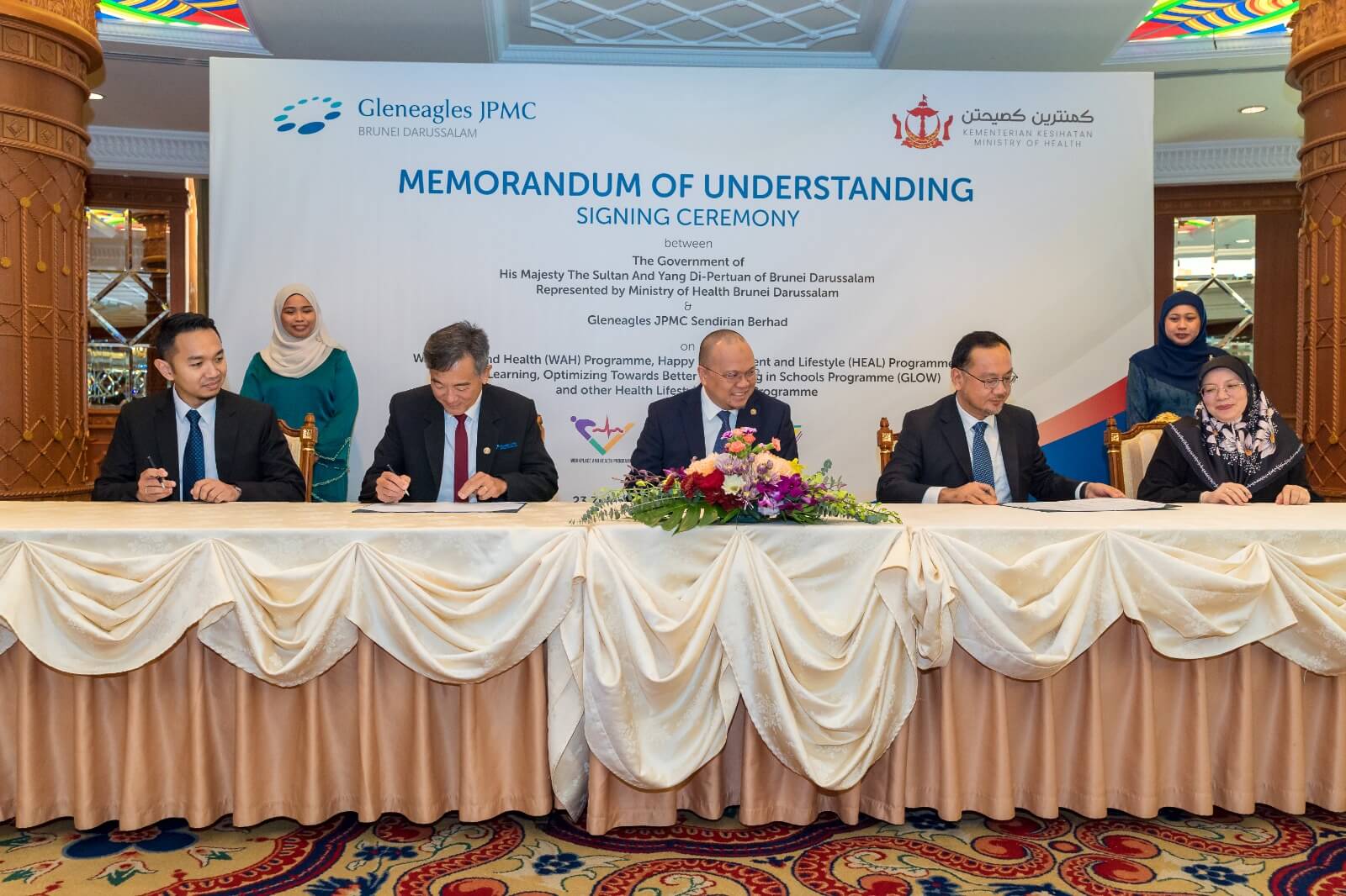 GJPMC signing agreement with MOH lifestyle program